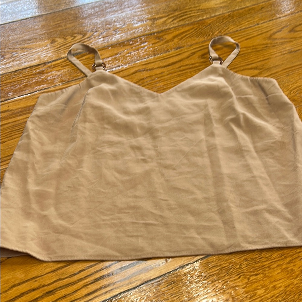 Topshop Tilda style camisole top in camel color.  Great condition. Size 12